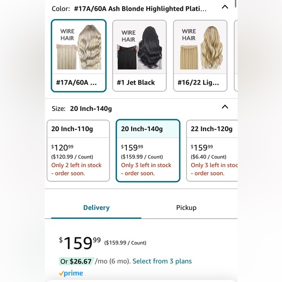 WENNALIFE Real Human Hair Extensions 20 inch Ash Blonde with Platinum highlights - Picture 7 of 9